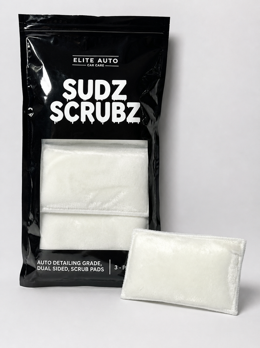 ELITE AUTO Car Care SUDZ SCRUBZ 3-Pack Dual Sided Scrub Pads