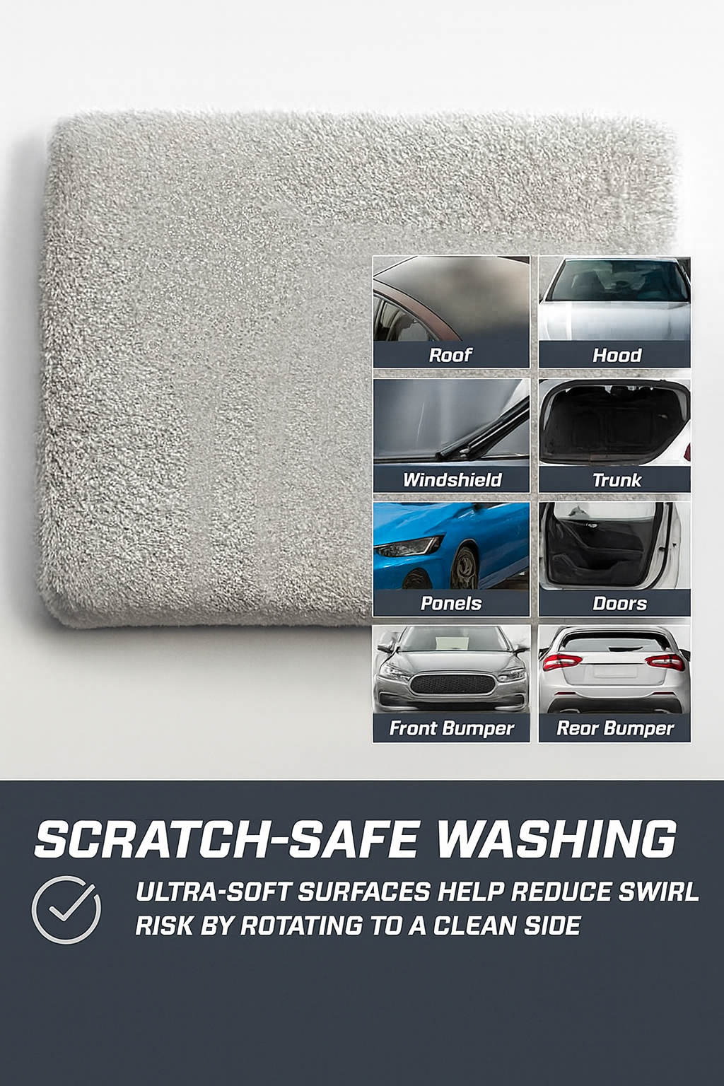 ELITE AUTO Car Care Microfiber Wash Pads